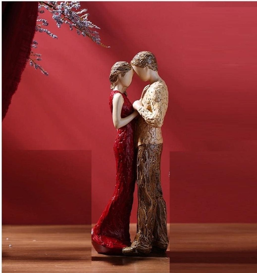 Polyresin Dancing Couple Idol Statue Showpiece for Home Decor Decoration and Gifting (1 Piece, 9270) Multi Colour-Sweet, Toy Figure (JCHD011-DANCING COUPLE 0 NO_Free) - Image 2