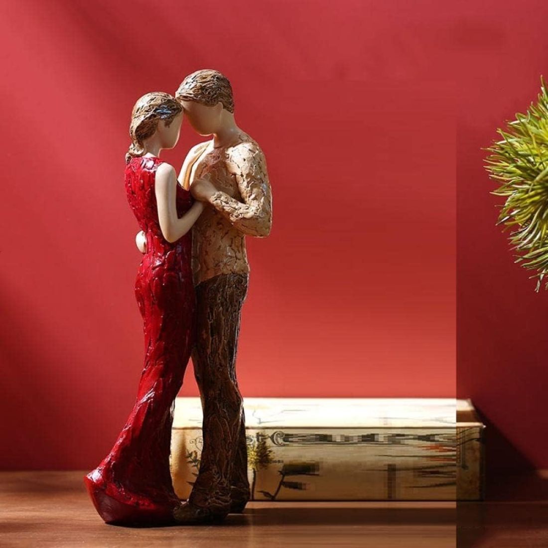 Polyresin Dancing Couple Idol Statue Showpiece for Home Decor Decoration and Gifting (1 Piece, 9270) Multi Colour-Sweet, Toy Figure (JCHD011-DANCING COUPLE 0 NO_Free) - Image 4