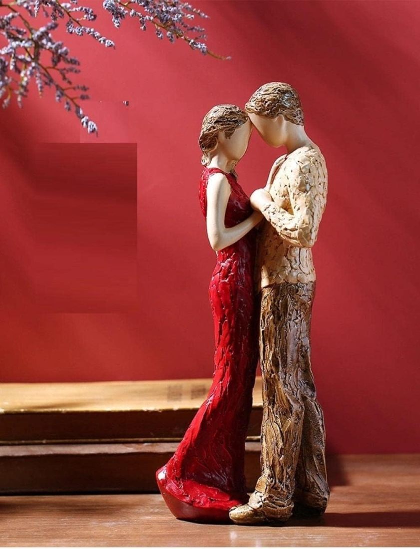 Polyresin Dancing Couple Idol Statue Showpiece for Home Decor Decoration and Gifting (1 Piece, 9270) Multi Colour-Sweet, Toy Figure (JCHD011-DANCING COUPLE 0 NO_Free) - Image 6