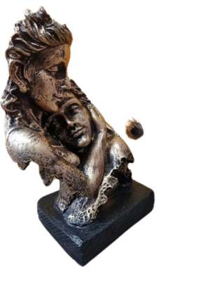 Men Resting Romantic Couple showpiece Love Couple Statue | Romentic Love Couple Statue for Home Decor Showpieces | Best Gift for Valentines,(Polyresin) (24 cm) (JCHD042-MEN RESTING_Free)