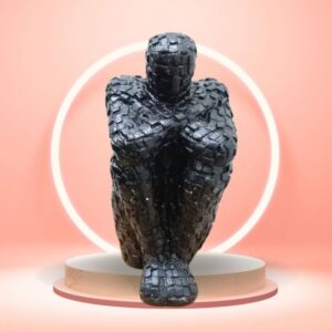 Abstract People Statue Black Thinker Statues Resin Thinker Sculpture Thinking People Collect Figures Table Ornaments for Home Office Bookshelf Desktop D?cor(Thinking Man) (SD-008-THINKING MAN)