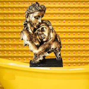 Artifacts Romantic Couple Showpiece for Valentines Day Gift to Wife Husband Boyfriend Girlfriend - Couple Showpiece for Gift, Multicolor, Pack of 1 (SD-026-MEN RESTING)