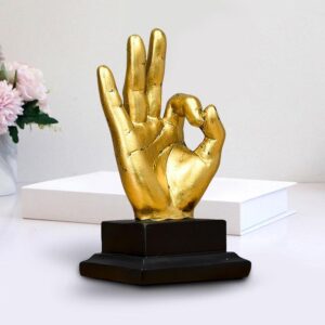 New Ok Sign Showpiece Collectible Figurines for Home D?cor Decoration Item (23 cm X 8.8 cm)?(SD-020-CHEERS SIGH HAND ON BASE)