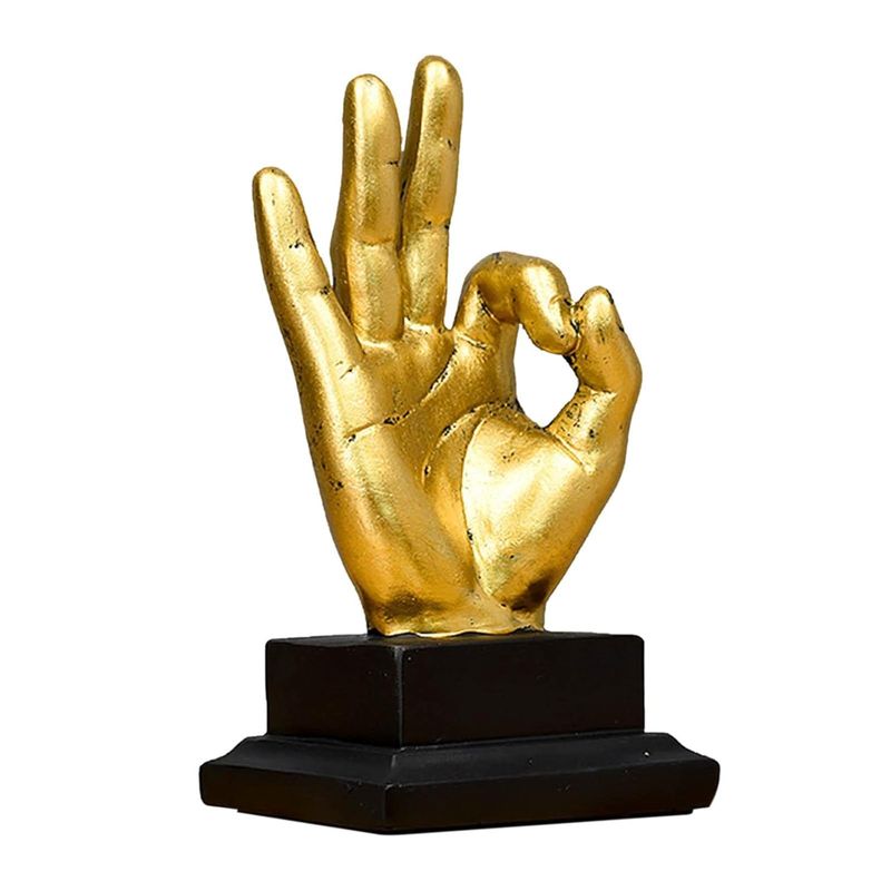 New Ok Sign Showpiece Collectible Figurines for Home D?cor Decoration Item (23 cm X 8.8 cm)?(SD-020-CHEERS SIGH HAND ON BASE) - Image 2