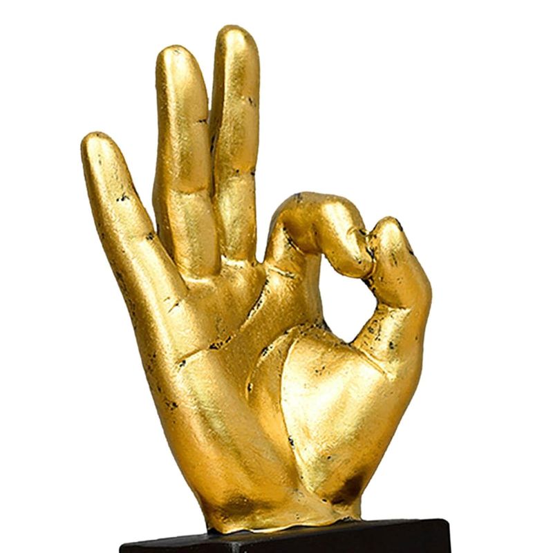 New Ok Sign Showpiece Collectible Figurines for Home D?cor Decoration Item (23 cm X 8.8 cm)?(SD-020-CHEERS SIGH HAND ON BASE) - Image 5