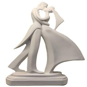 Couple Showpiece for Home & Living Room Decor Best Gift for Anniversary Weddings Diwali Decoration Items for Home decor-30 CM (Model-Couple) (SD-024-KISSING COUPLE 2)