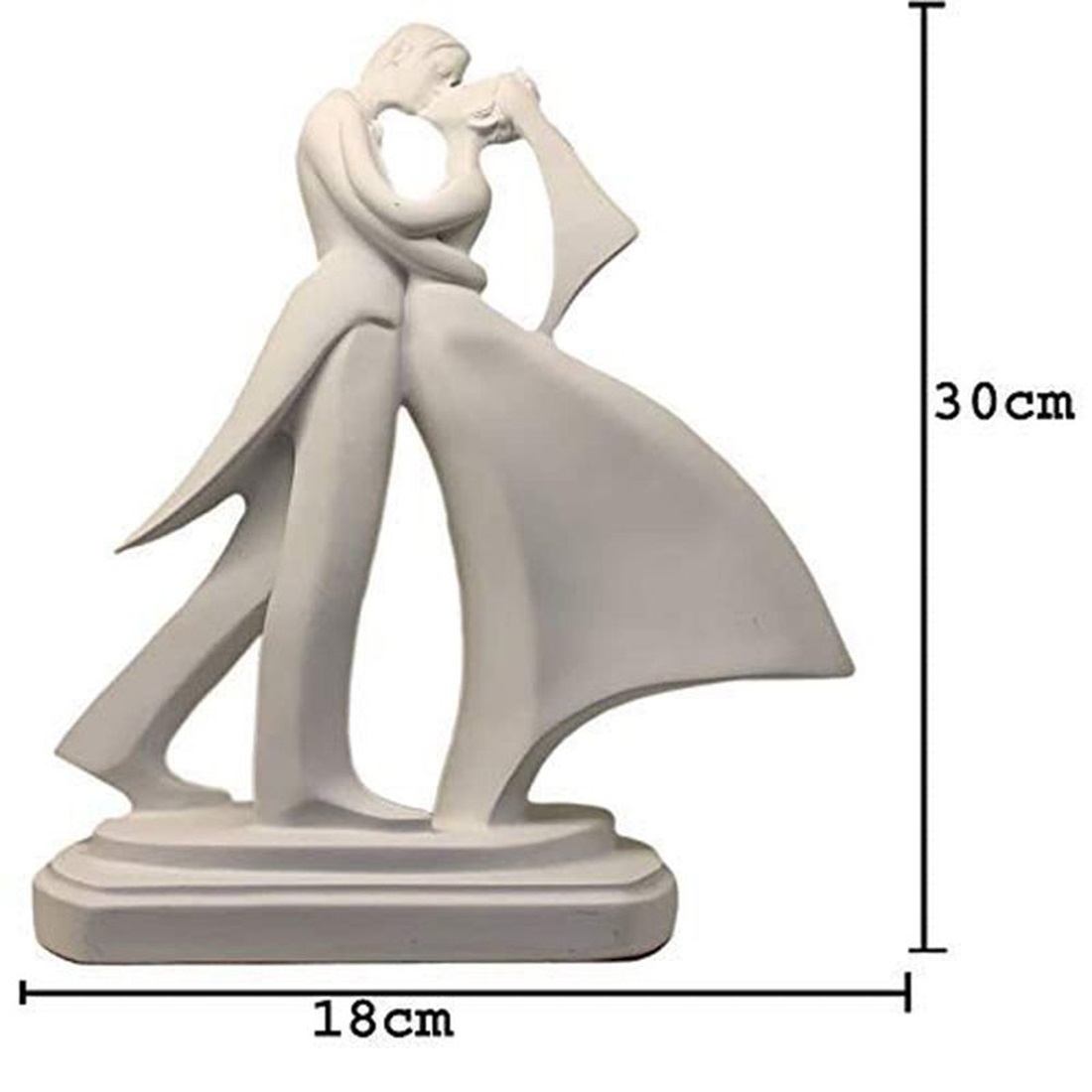 Couple Showpiece for Home & Living Room Decor Best Gift for Anniversary Weddings Diwali Decoration Items for Home decor-30 CM (Model-Couple) (SD-024-KISSING COUPLE 2) - Image 2