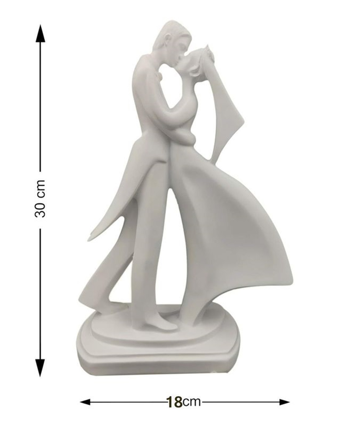 Couple Showpiece for Home & Living Room Decor Best Gift for Anniversary Weddings Diwali Decoration Items for Home decor-30 CM (Model-Couple) (SD-024-KISSING COUPLE 2) - Image 5