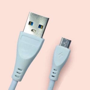 Type B Charging Cable compatible with Android Phones/Tablets, 280mbps Data Transfer Speed, Made in India, Solero M241 Tangle-free USB Cable (Round, 1M, Skyblue) SD-Generic Data Cable-047