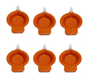 6 Pcs Water Sensor Light Diya Led Light Diya Diwali Purpose Floating Candles for Home Decor Festivals Decoration Diwali Lights Water Activated SD016-DIYA (P1))
