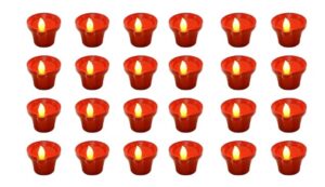 24 Pcs Water Sensor Light Diya Led Light Diya Diwali Purpose Floating Candles for Home Decor Festivals Decoration Diwali Lights Water Activated (Pack of 4) SD016-DIYA (P4))
