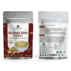Botania Naturals care from nature 100% Pure Multani Mitti Powder for Face Pack (200G) for Exfoliating Soothing Nourishing Face, Skin & Hair