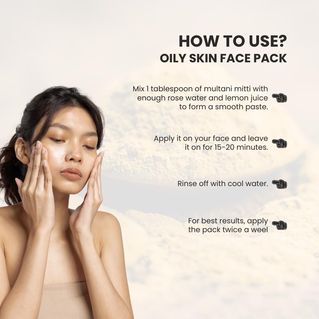 Botania Naturals care from nature 100% Pure Multani Mitti Powder for Face Pack (200G) for Exfoliating Soothing Nourishing Face, Skin & Hair - Image 7