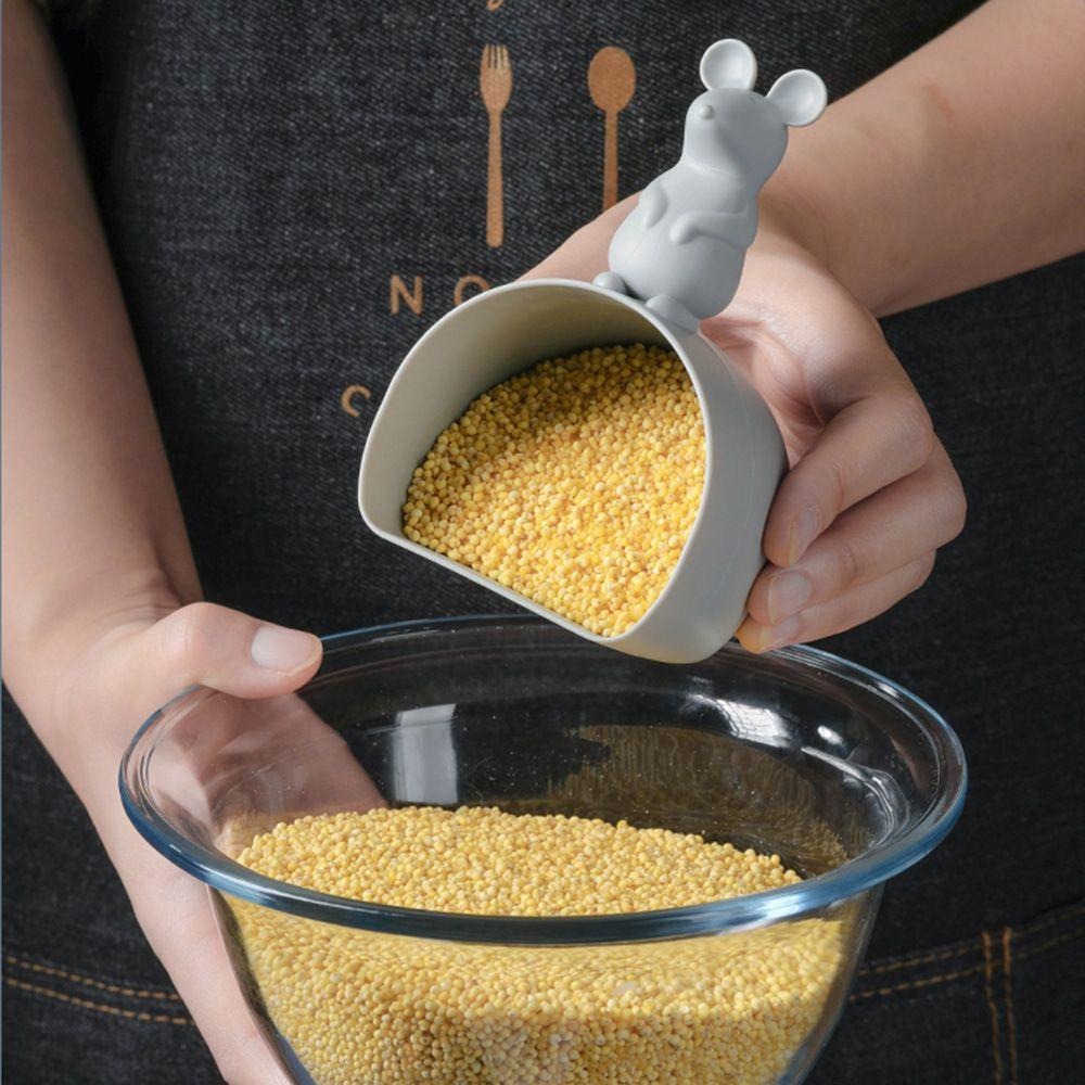 DropShopee Rice Lentil Measuring Cup | Cute Dal Scoop Spoon for Kitchen Storage Jar | Compact Dry Food Scoop with Handle | Small Grain Dispenser for Home Use - Set of 3 (SL014-MEASURING CUP) - Image 2