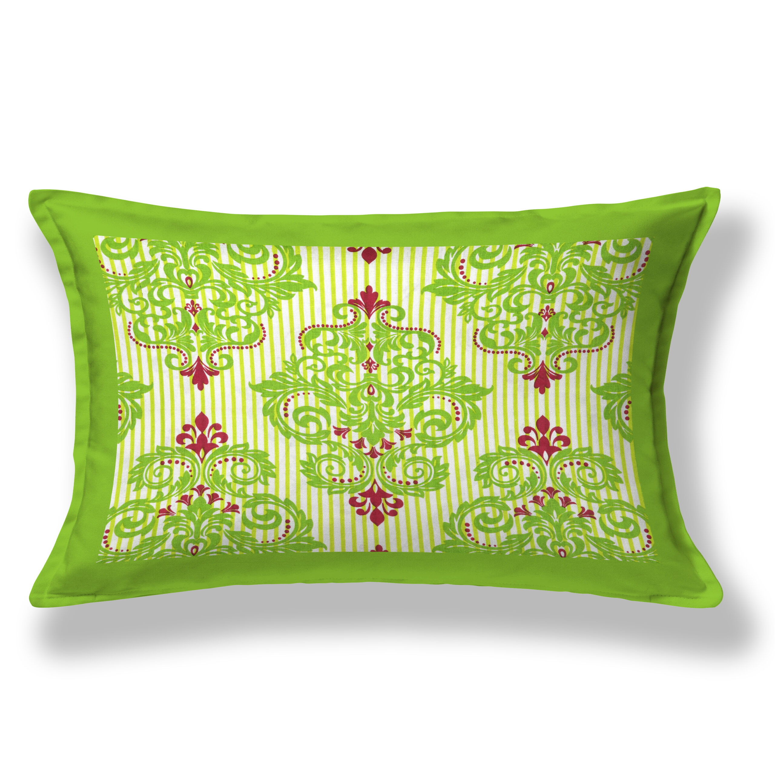 Rajasthani Jaipuri Traditional Sanganeri Urvashi Print 100% Cotton Single Size Bedsheet with one Pillow Covers (Green) (MD1014-BST SIN-Urvashi Green) - Image 3