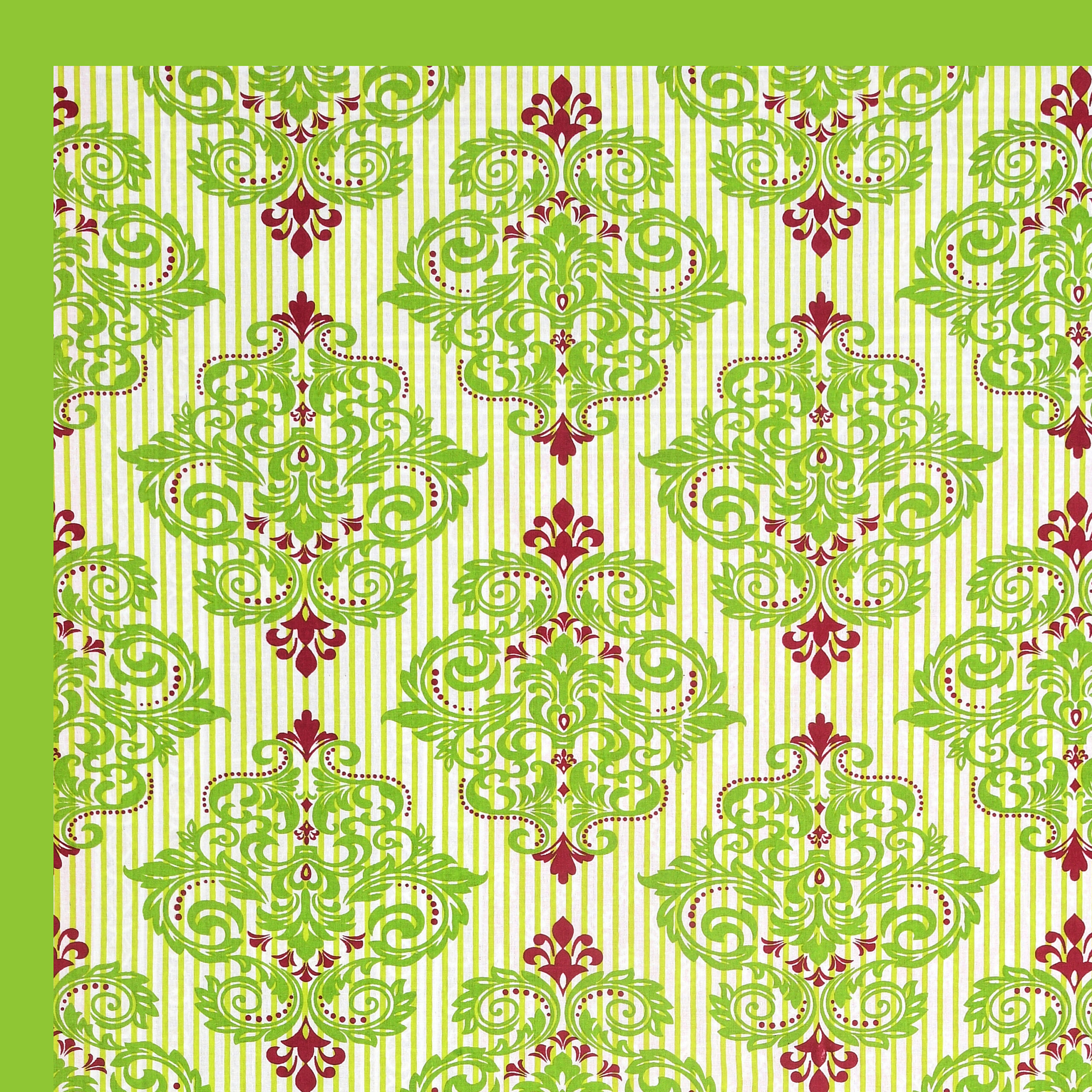 Rajasthani Jaipuri Traditional Sanganeri Urvashi Print 100% Cotton Single Size Bedsheet with one Pillow Covers (Green) (MD1014-BST SIN-Urvashi Green) - Image 6