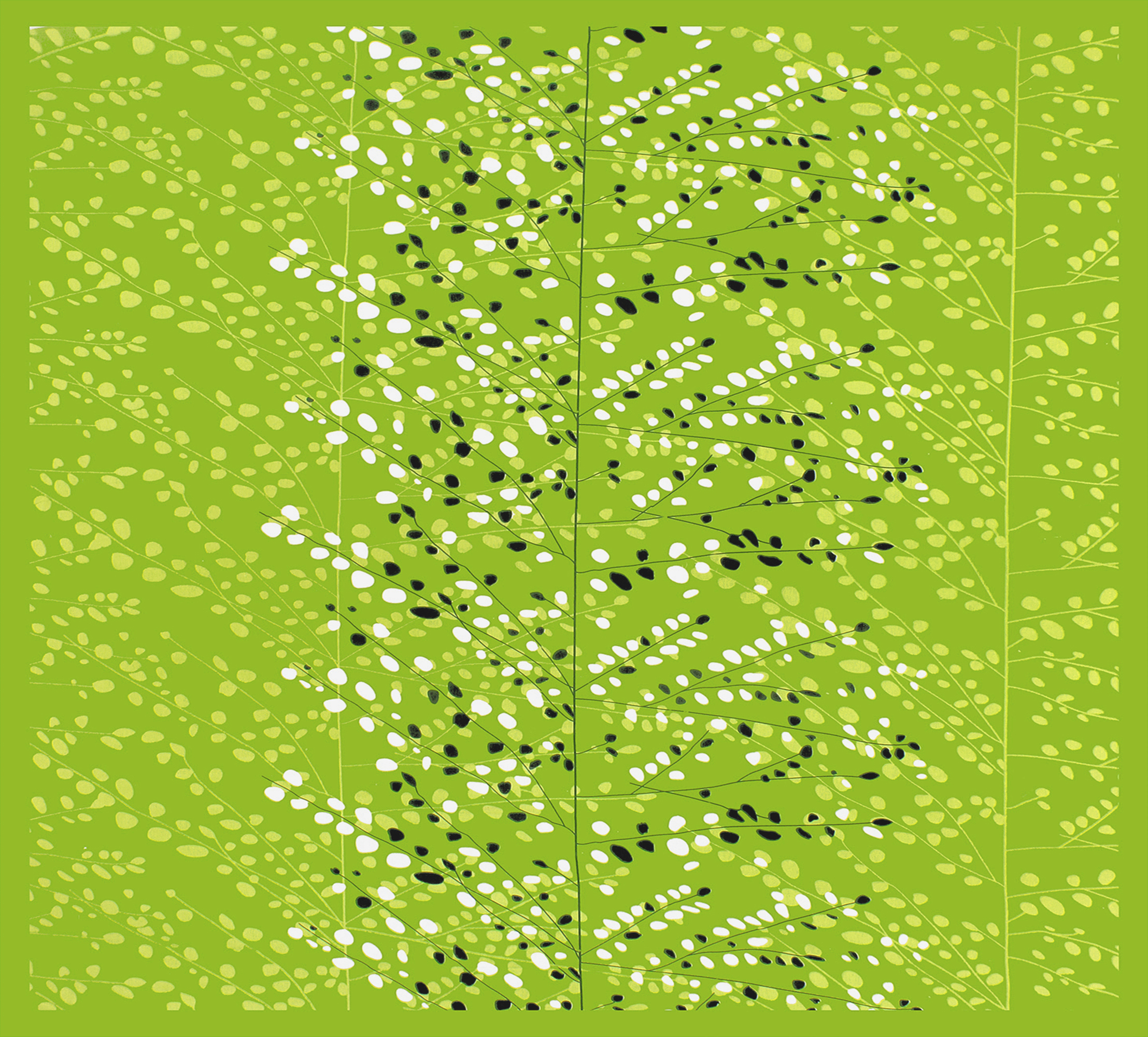 Rajasthani Jaipuri Traditional Sanganeri Angoor Print 100% Cotton Double Size Bedsheet with Two Pillow Covers (Green) (MD1018-BST DBL Angoor_Green) - Image 2