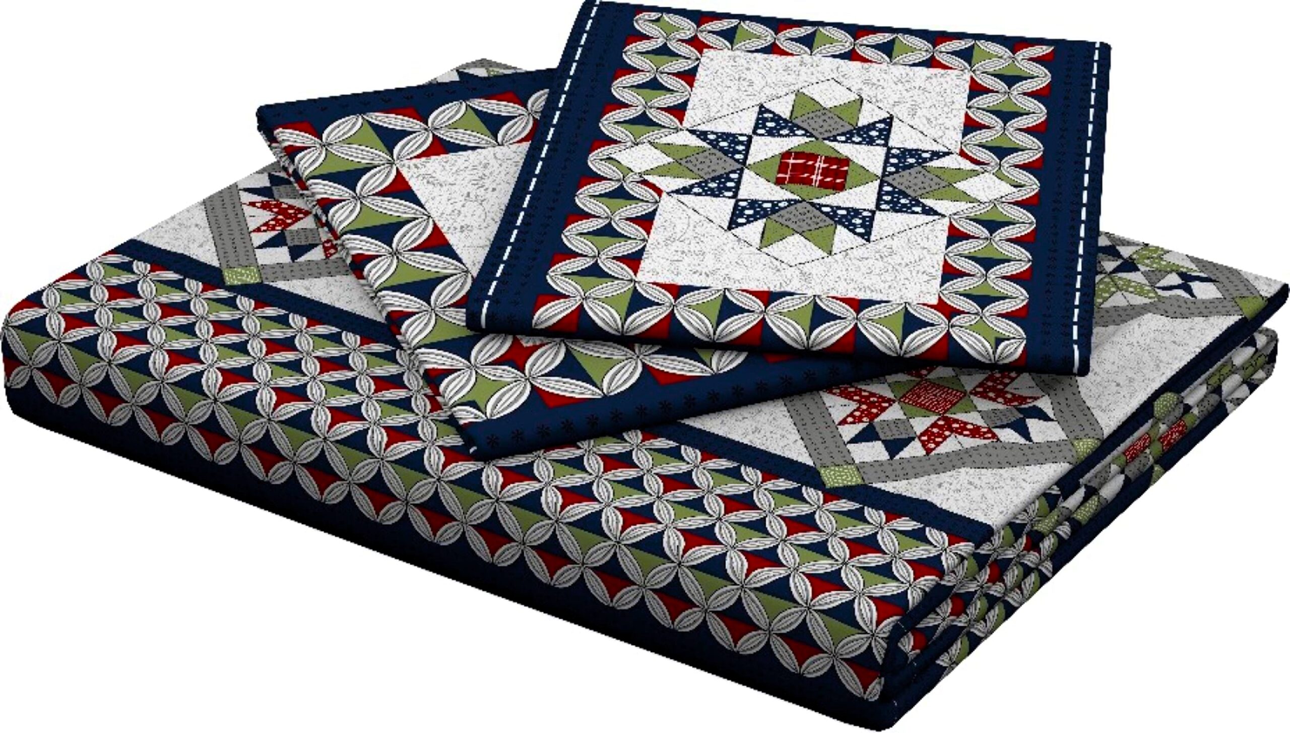 Rajasthani Jaipuri Traditional Sanganeri NewChokda Print 100% Cotton Double Size Bedsheet with Two Pillow Covers (Blue) (MD1027-BST DBL NewChokda_Blue) - Image 3